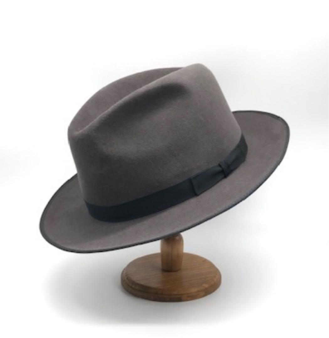 新品未使用　ステットソン　ハット　グレー　アメリカ製　ラナバウト