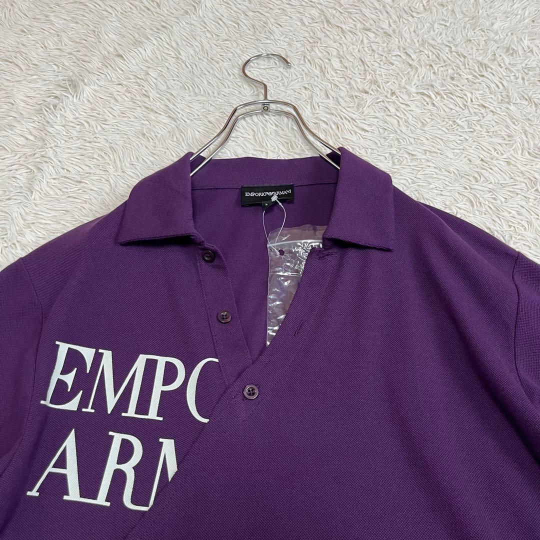 【タマ】エンポリオアルマーニ ポロシャツ 半袖サイズL 変形デザイン