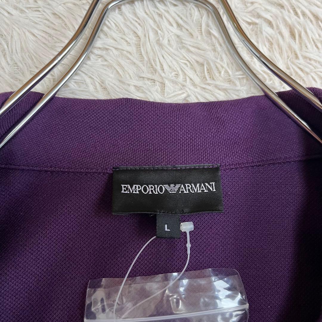 【タマ】エンポリオアルマーニ ポロシャツ 半袖サイズL 変形デザイン