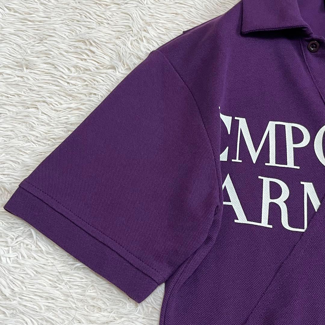 【タマ】エンポリオアルマーニ ポロシャツ 半袖サイズL 変形デザイン