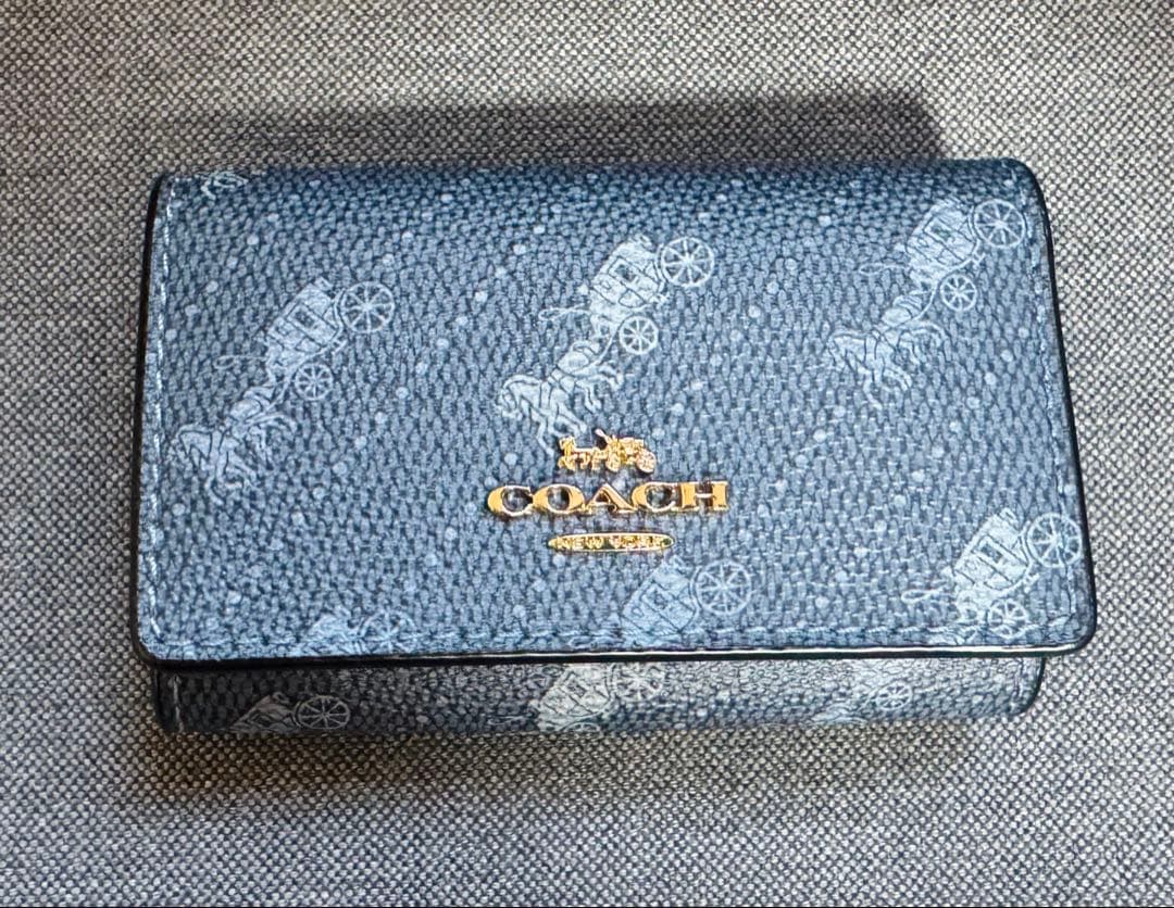 COACH ネイビー キーケース 保存袋付き新品