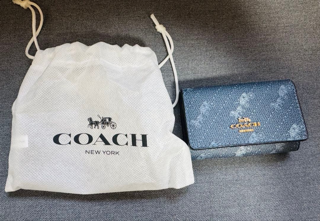COACH ネイビー キーケース 保存袋付き新品