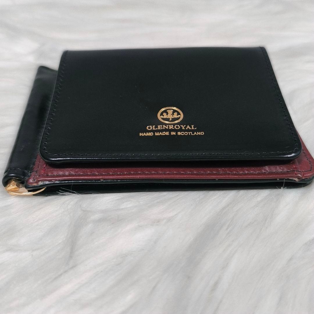 【んちゃそまる様】グレンロイヤル　 二つ折りマネークリップウォレット　ケー