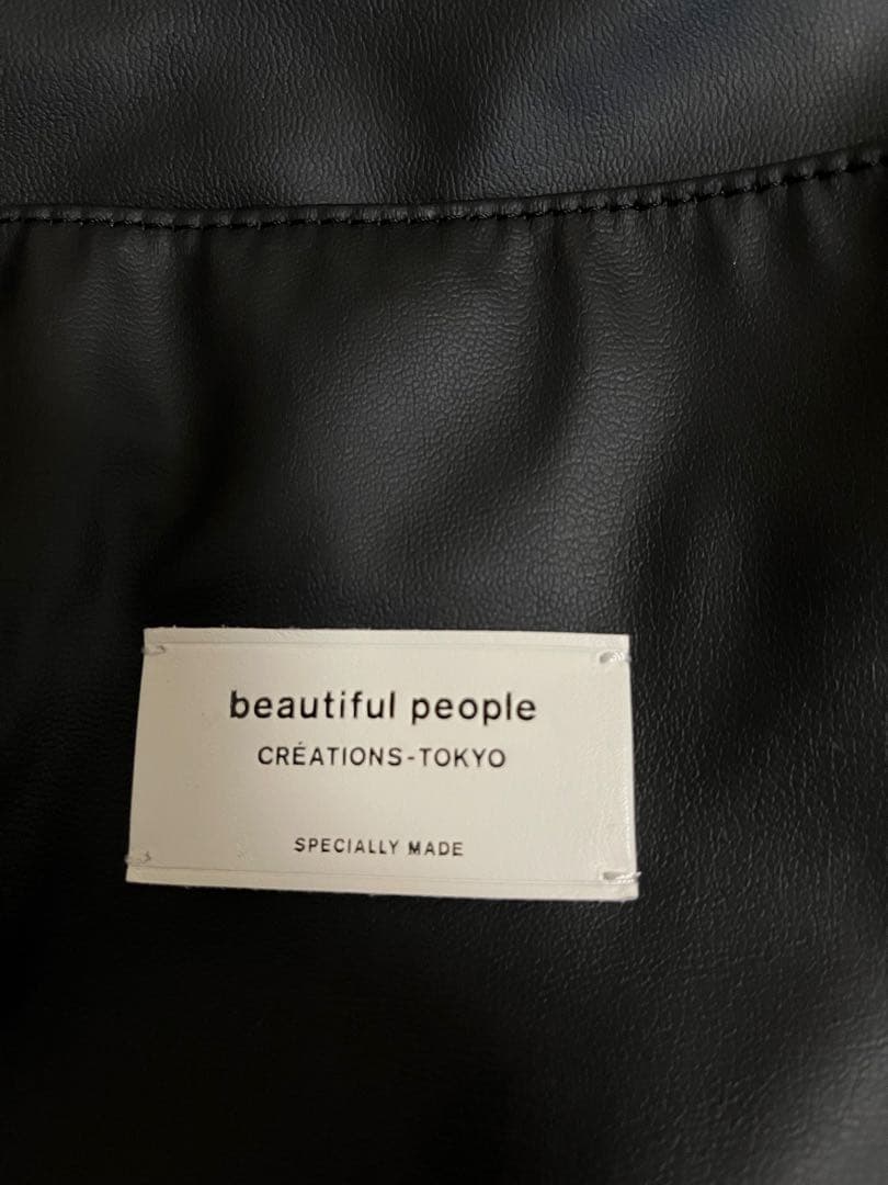 beautiful people ビューティフルピープル ショルダー巾着バッグ