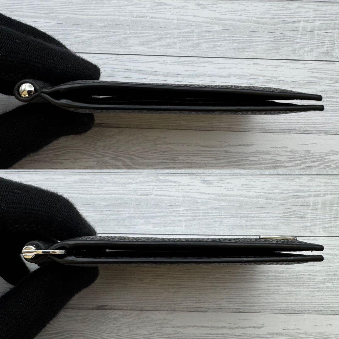 【t.m.y 様】PRADA　マネークリップ　RFID　三角ロゴ　シボ革ブラック