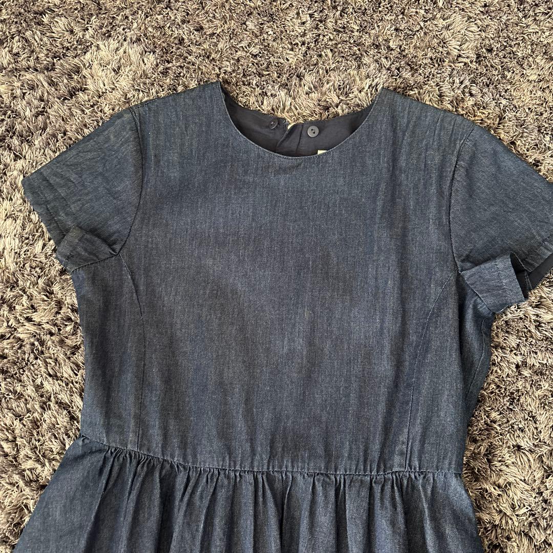 ケイトスペードニューヨーク　新品160ワンピース　パール飾り襟