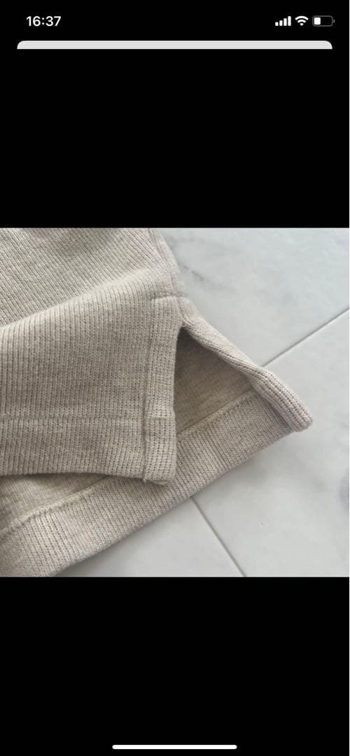 POLO ラルフローレン ニット スウェット ハーフジップ ベージュ✨激レア✨