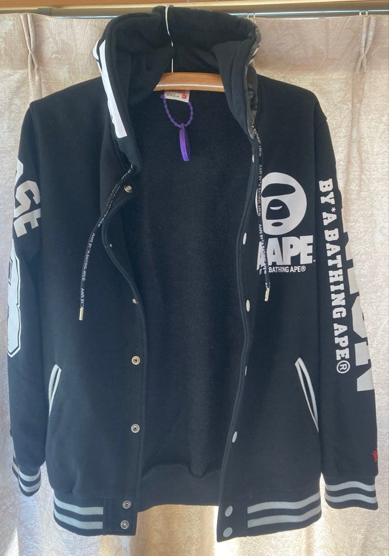 aape by bathing ape AAPE スタジャン フードMサイズ
