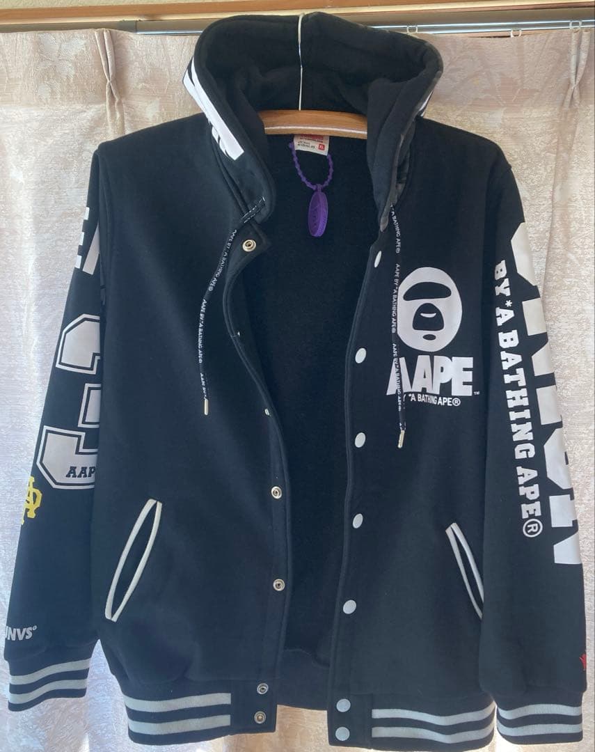 aape by bathing ape AAPE スタジャン フードMサイズ