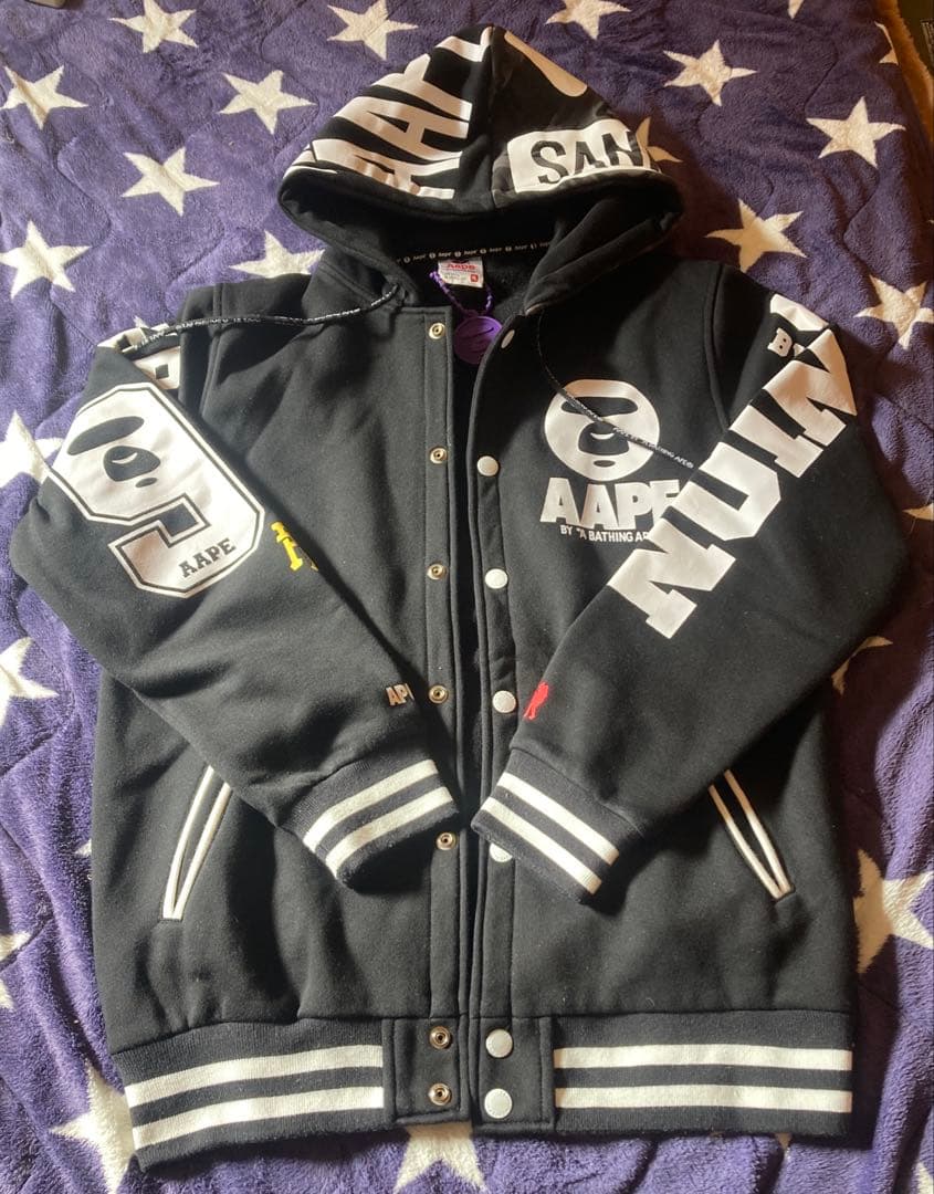 aape by bathing ape AAPE スタジャン フードMサイズ