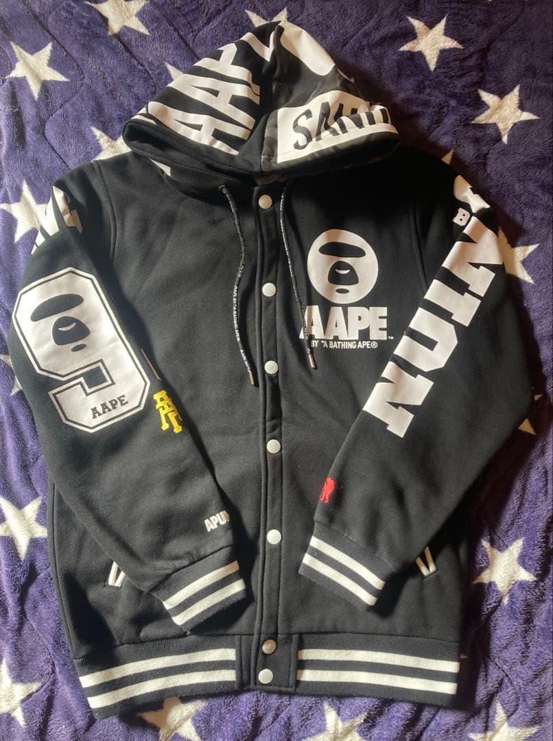 aape by bathing ape AAPE スタジャン フードMサイズ