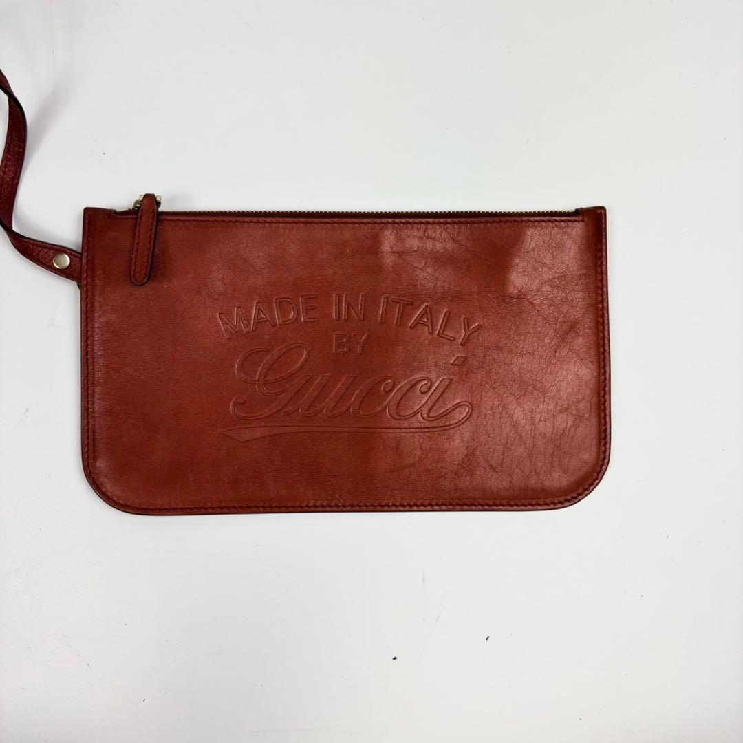 専用グッチ トートバッグ レザー×キャンバス A4可 肩掛け GG柄 ポーチ付