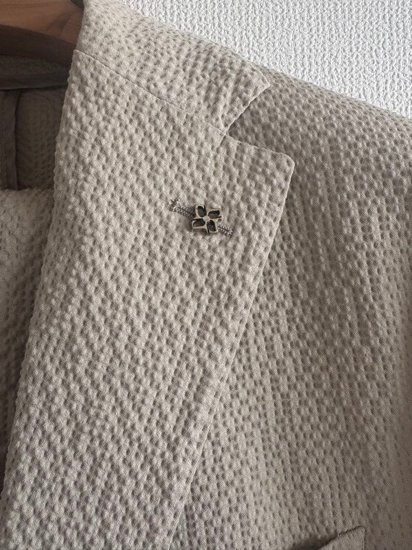 【美品】tagliatoreコットンシアサッカースーツ