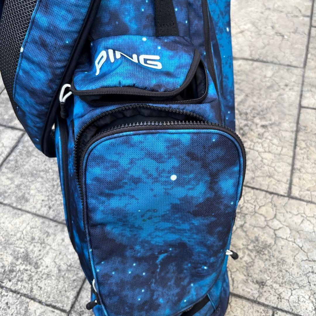 PING ゴルフバッグ・キャディバッグ 青黒