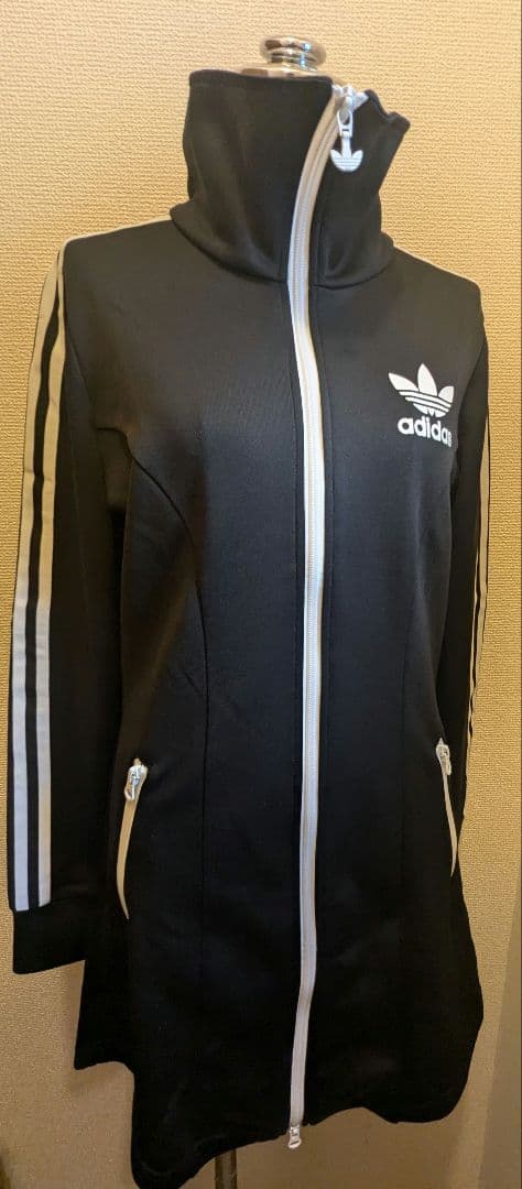 adidas アディダス ジャージ トラックワンピース 黒