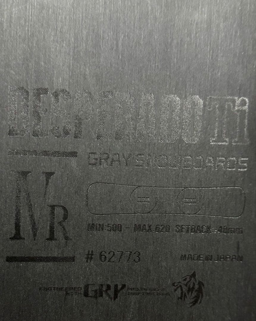 スノーボード 24-25 GRAY DESPERADO Ti Type-R IV 159cm