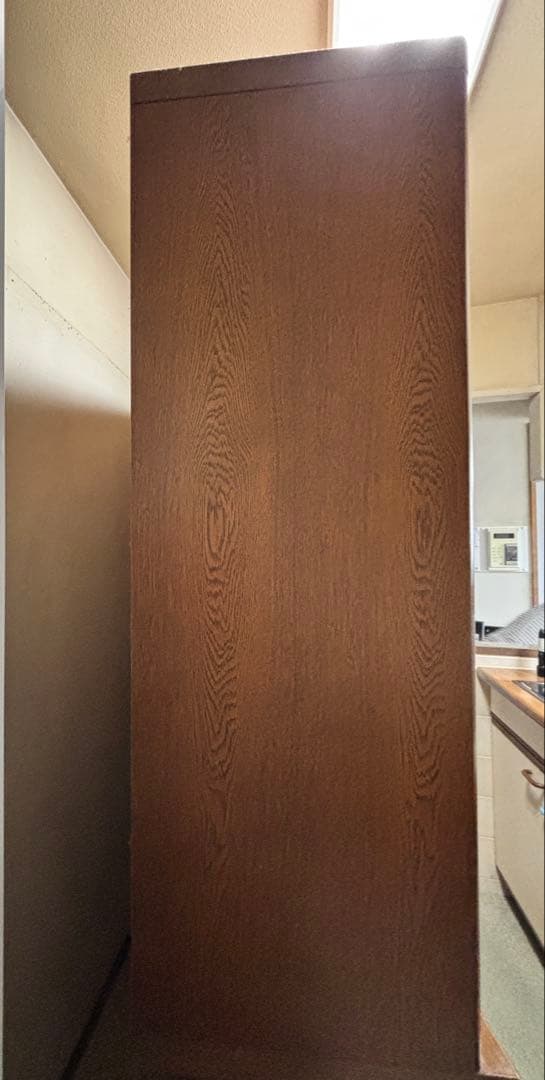 【値下げ】カリモク　引き戸　大型木製食器棚　カップボード