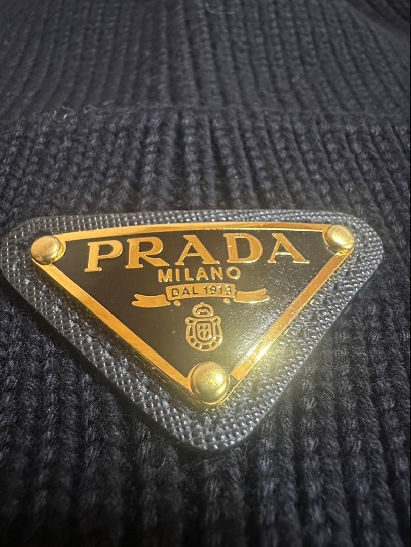 Prada ニット帽子☆男女兼用