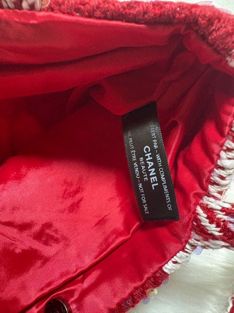 う*た様 シャネル CHANEL バーガンディ スパンコール トートバッグ