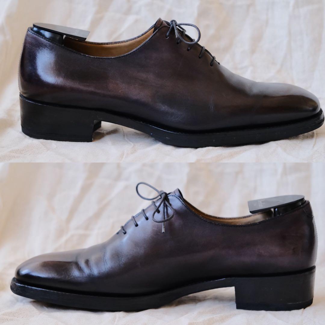 BerlutiベルルッティホールカットプレーントゥAlessandro10木型付