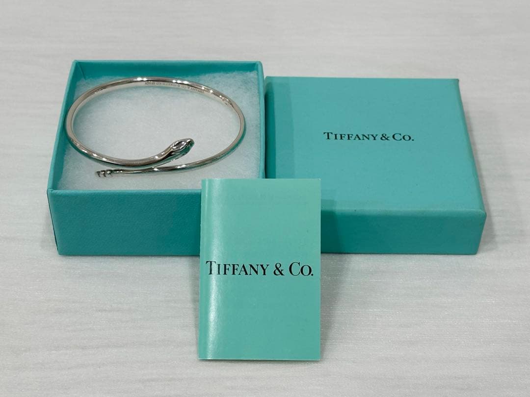 ◇ ティファニー スネーク バングル 925 約21.5g箱付き 保管品◇