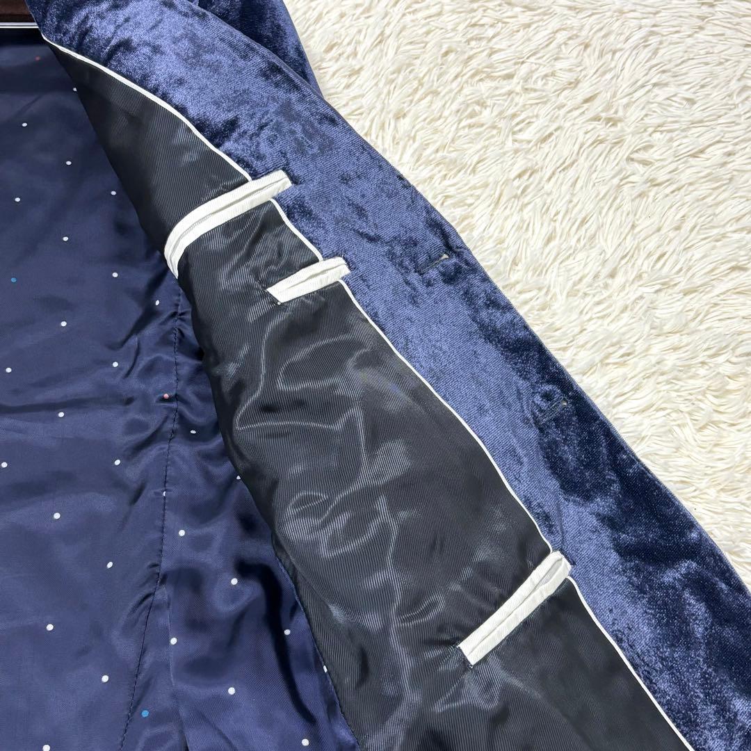 PaulSmith LONDON テーラードジャケット ベロア ネイビー 2B