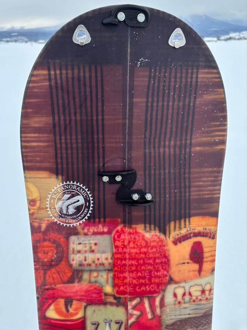 スノーボード　スプリットボード　K2 Panoramic 168 板　シール付き