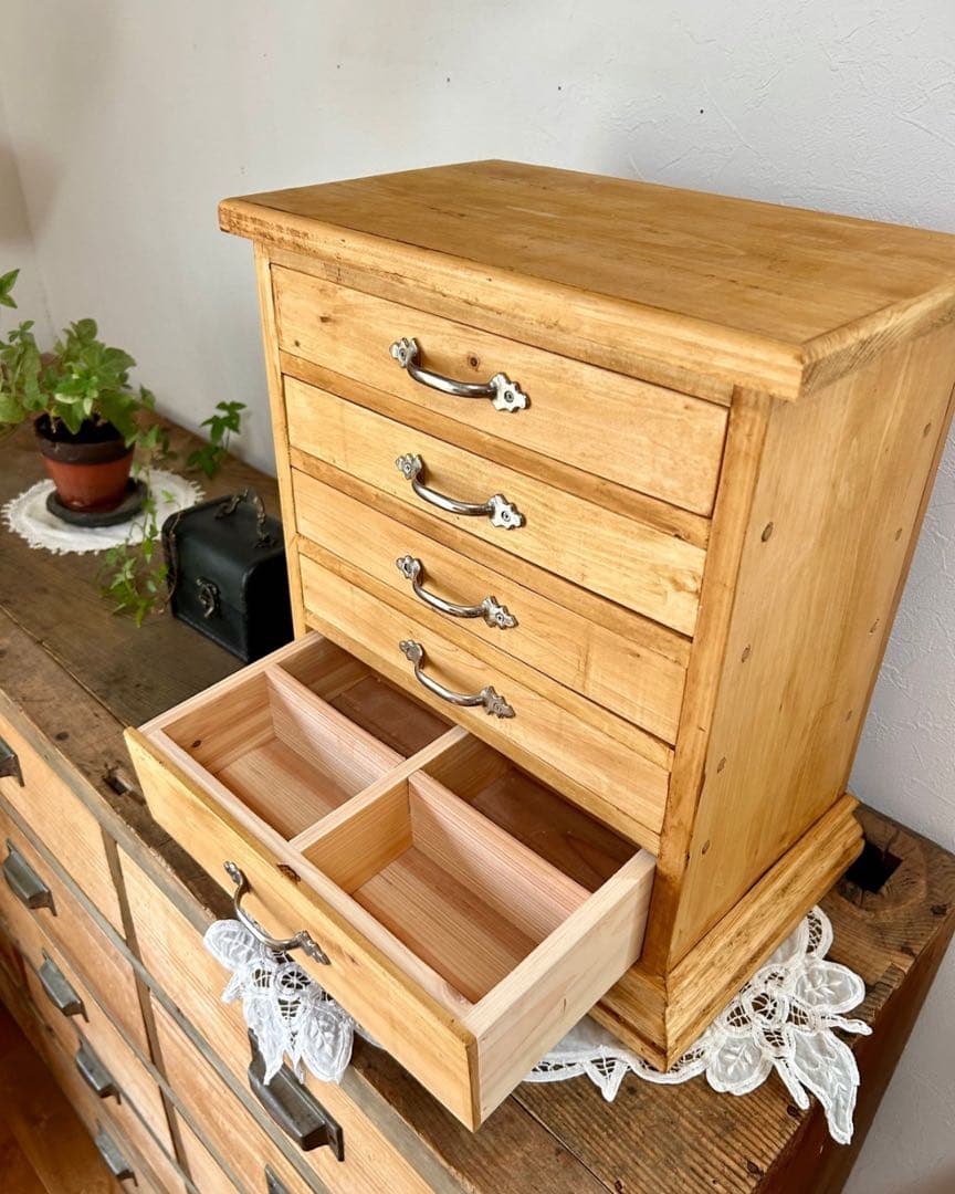 【kknn】国産ひのき使用　5杯ジュエリーボックス