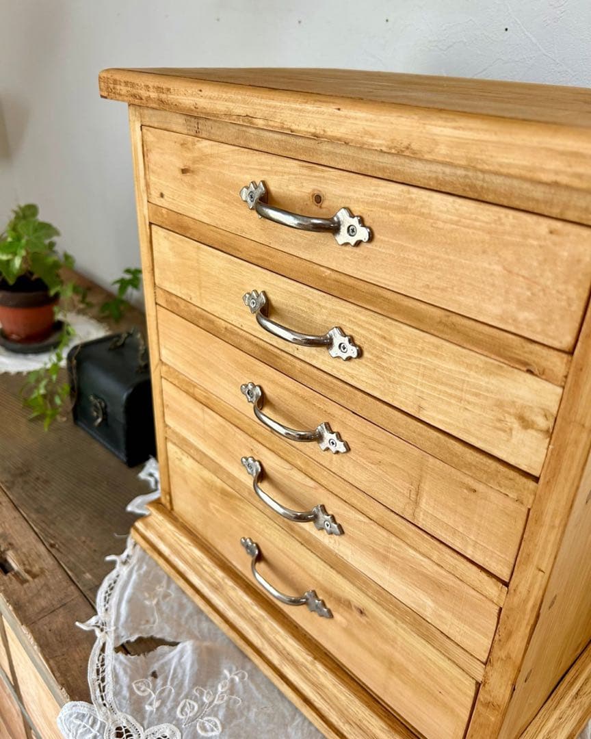 【kknn】国産ひのき使用　5杯ジュエリーボックス