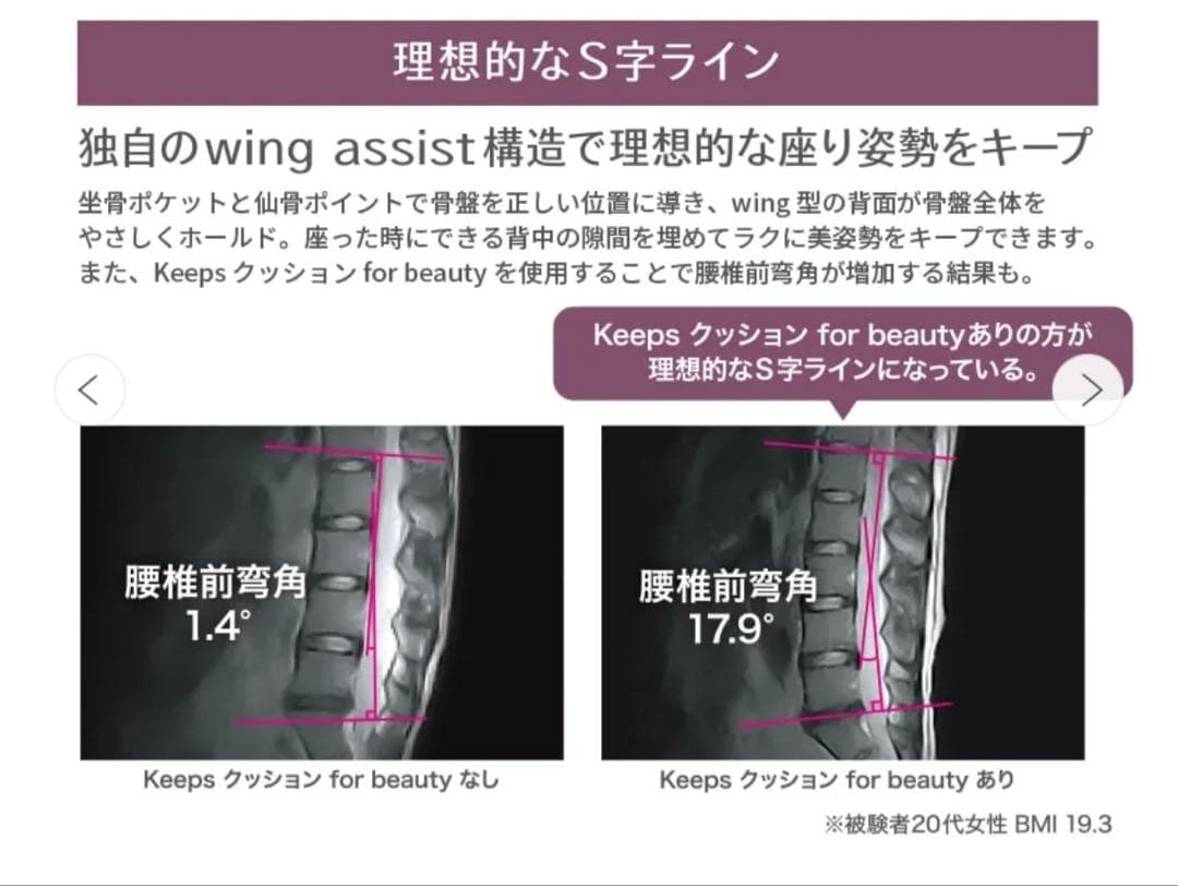 新品未開封　西川　キープス　keeps 姿勢矯正　猫背　ヨガ　クッション　在宅