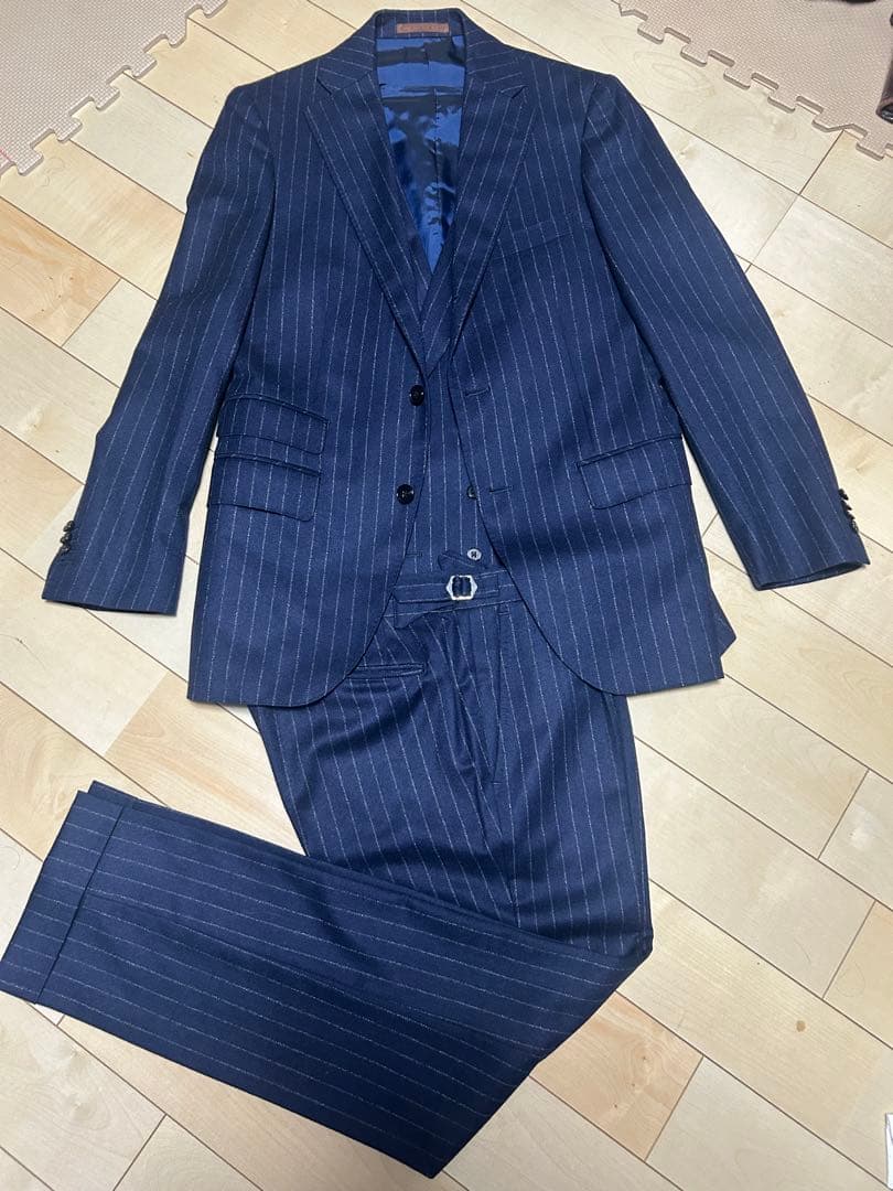 ユニバーサルランゲージ 3ピース スーツ セットアップ 46 フランネル 美品