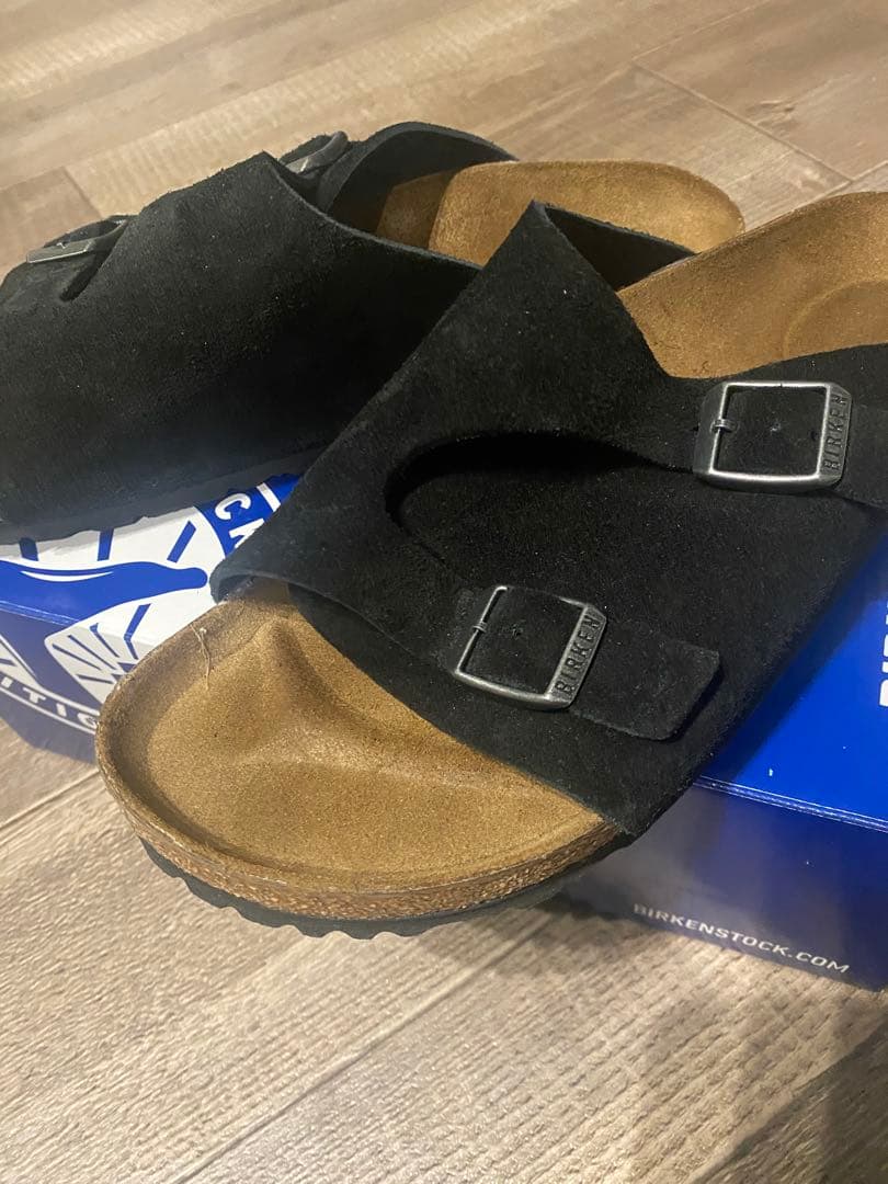Birkenstock チューリッヒ　ブラックスエード　size40（26cm）