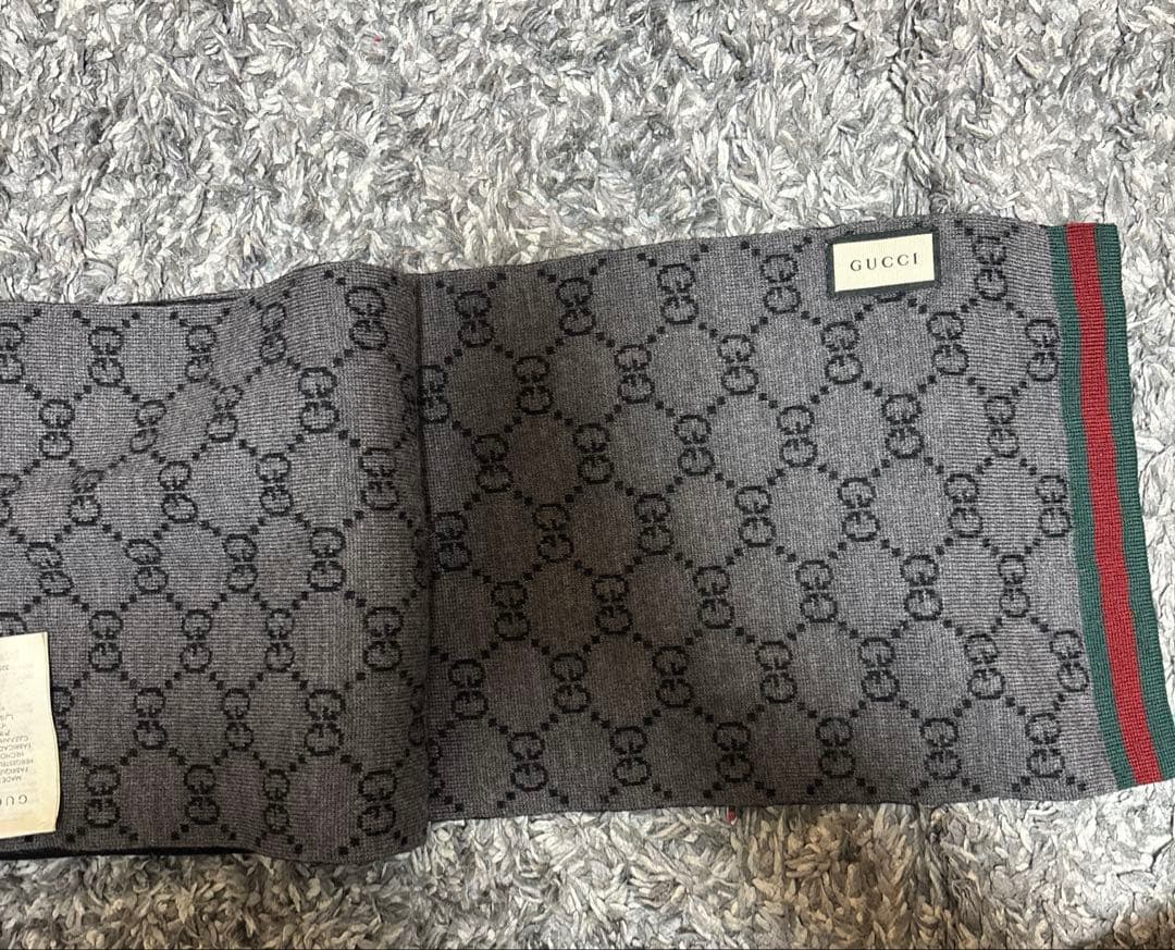 GUCCI GGパターン マフラー 23 x 180 cm