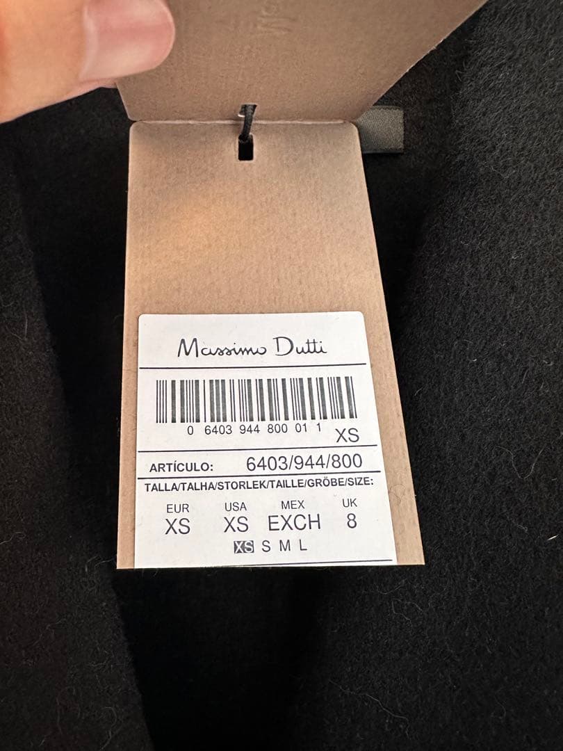 大幅値下げ！Massimo Dutti 黒 ロングコート