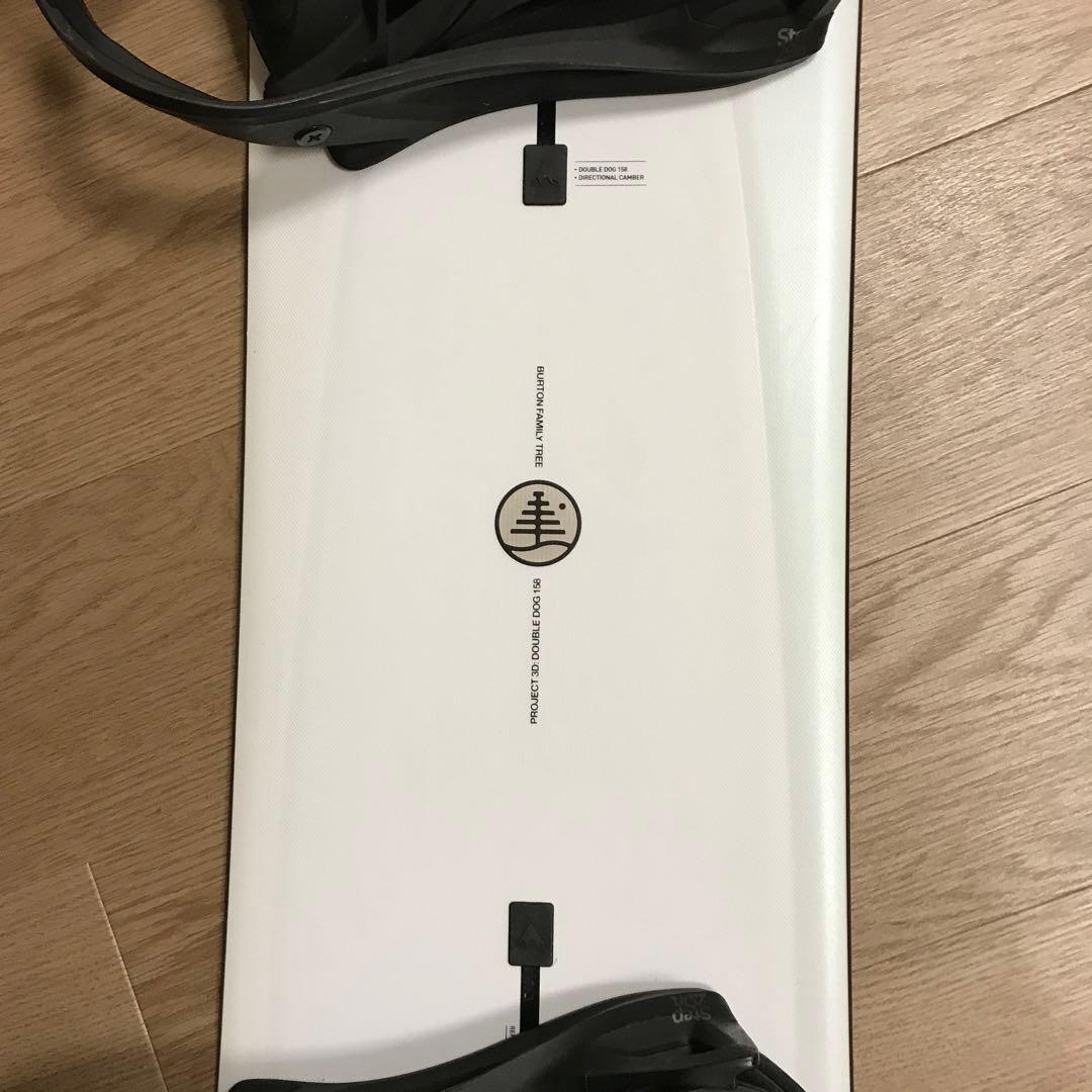 バートンファミリーツリー￼DOUBLE DOG 158 スノーボード ホワイト