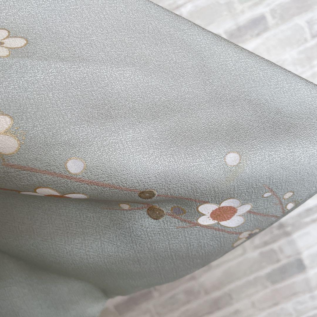 訪問着　フルセット　梅と松　金糸　刺繍　パールトーン加工　入学式　卒業式　I6