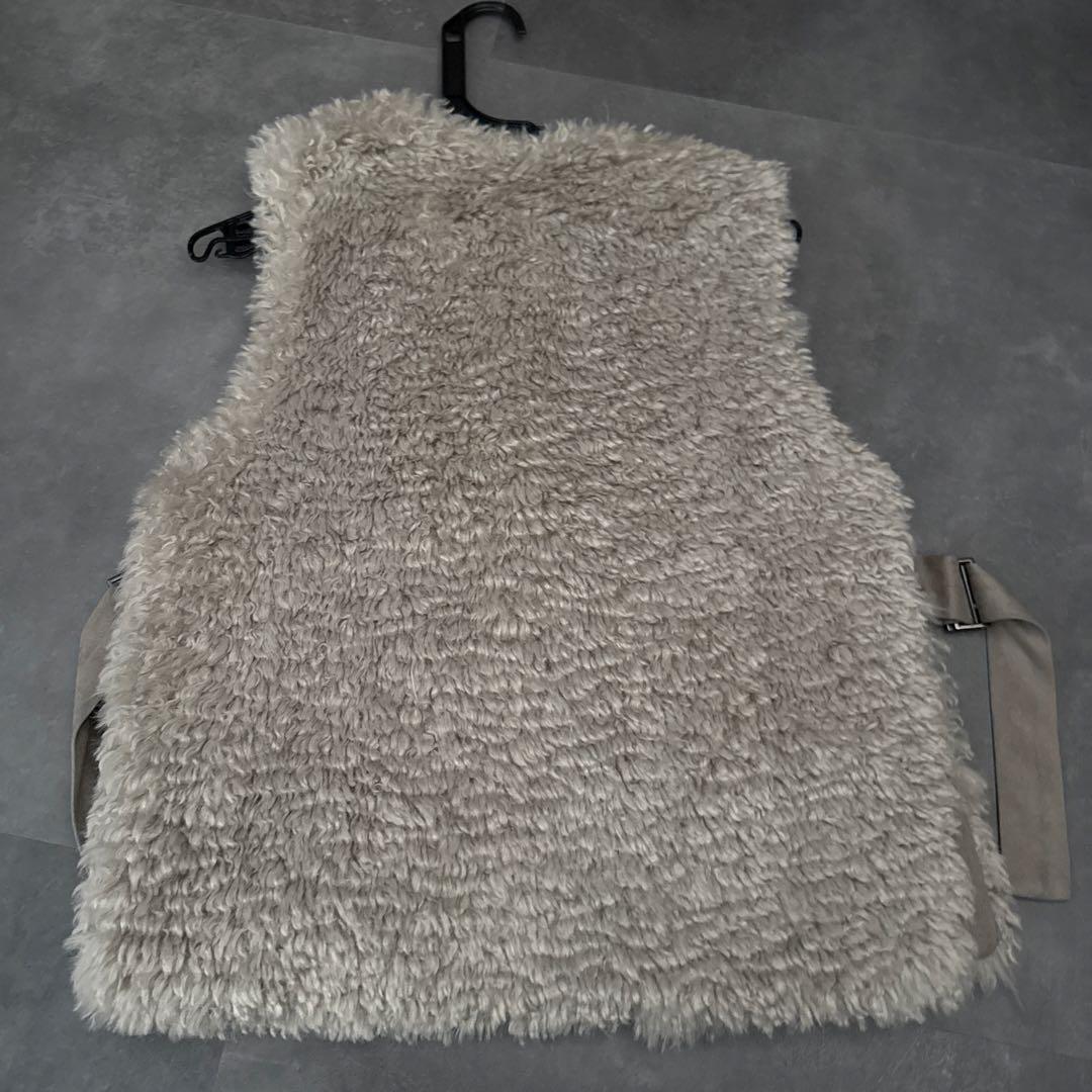 【美品】Herencia ボアベスト　gray