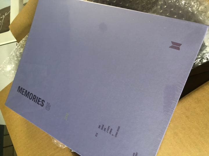 BTS MEMORIES OF 2018 DVD 先程段ボール開封