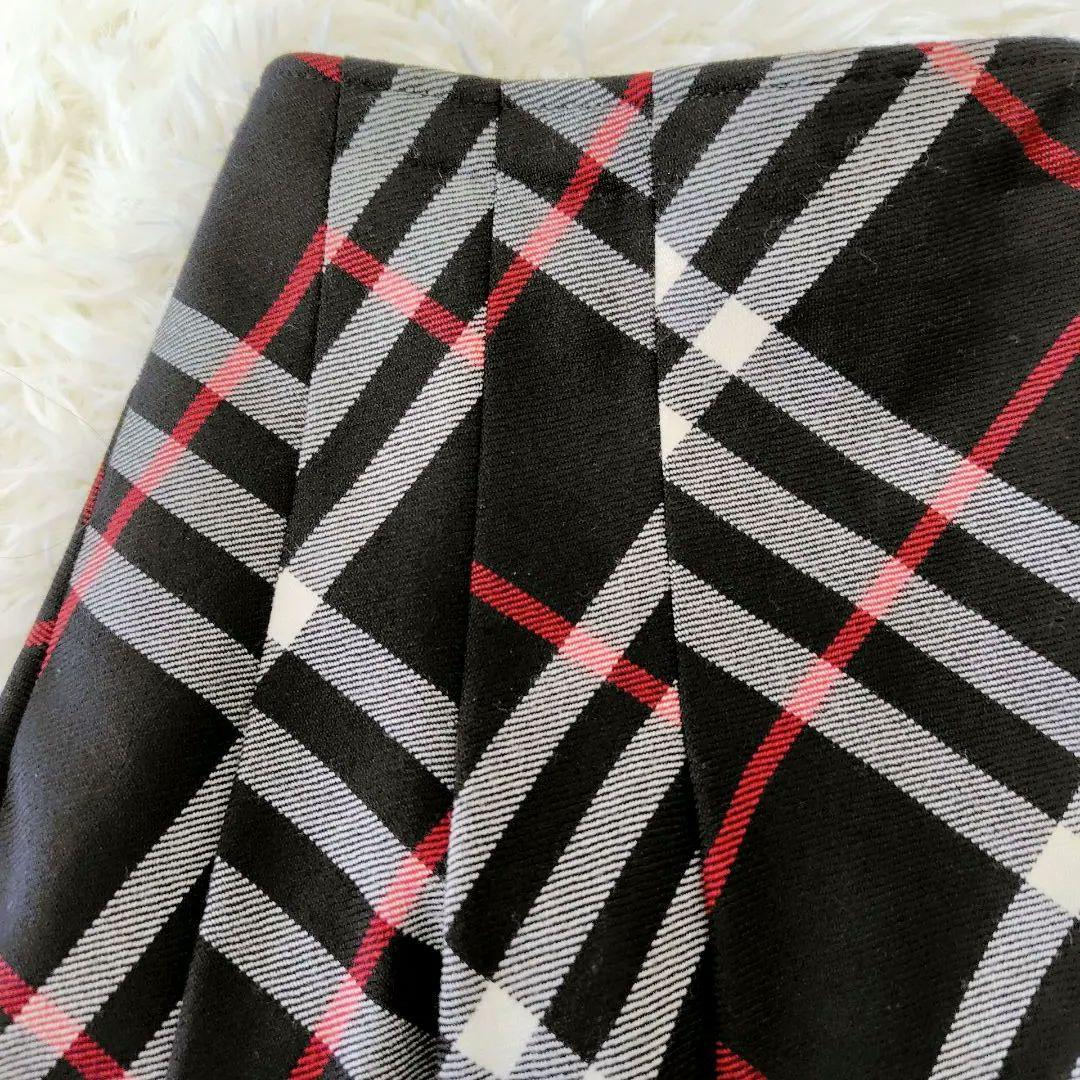 【美品】BURBERRY BLUE LABEL チェック柄プリーツスカート