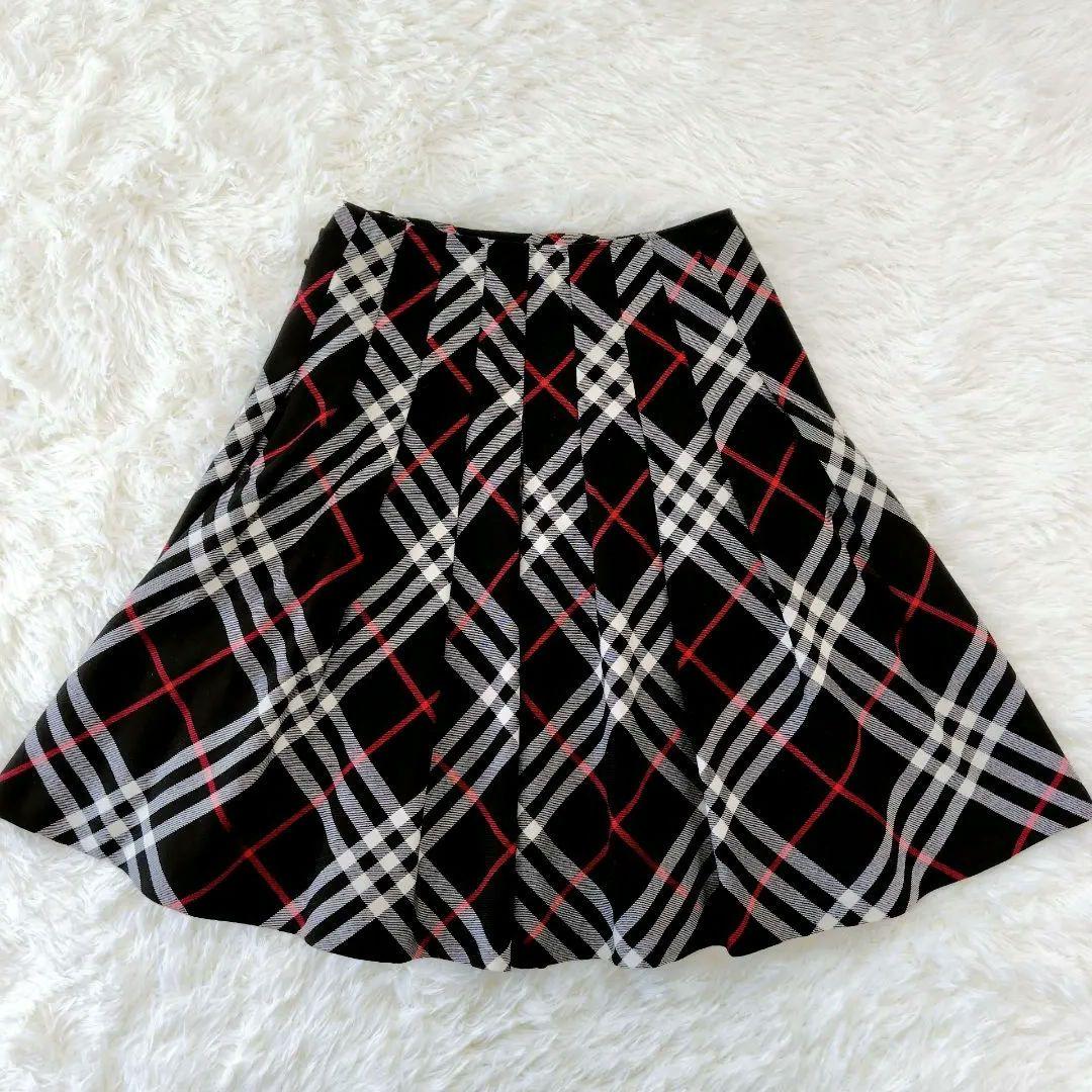 【美品】BURBERRY BLUE LABEL チェック柄プリーツスカート