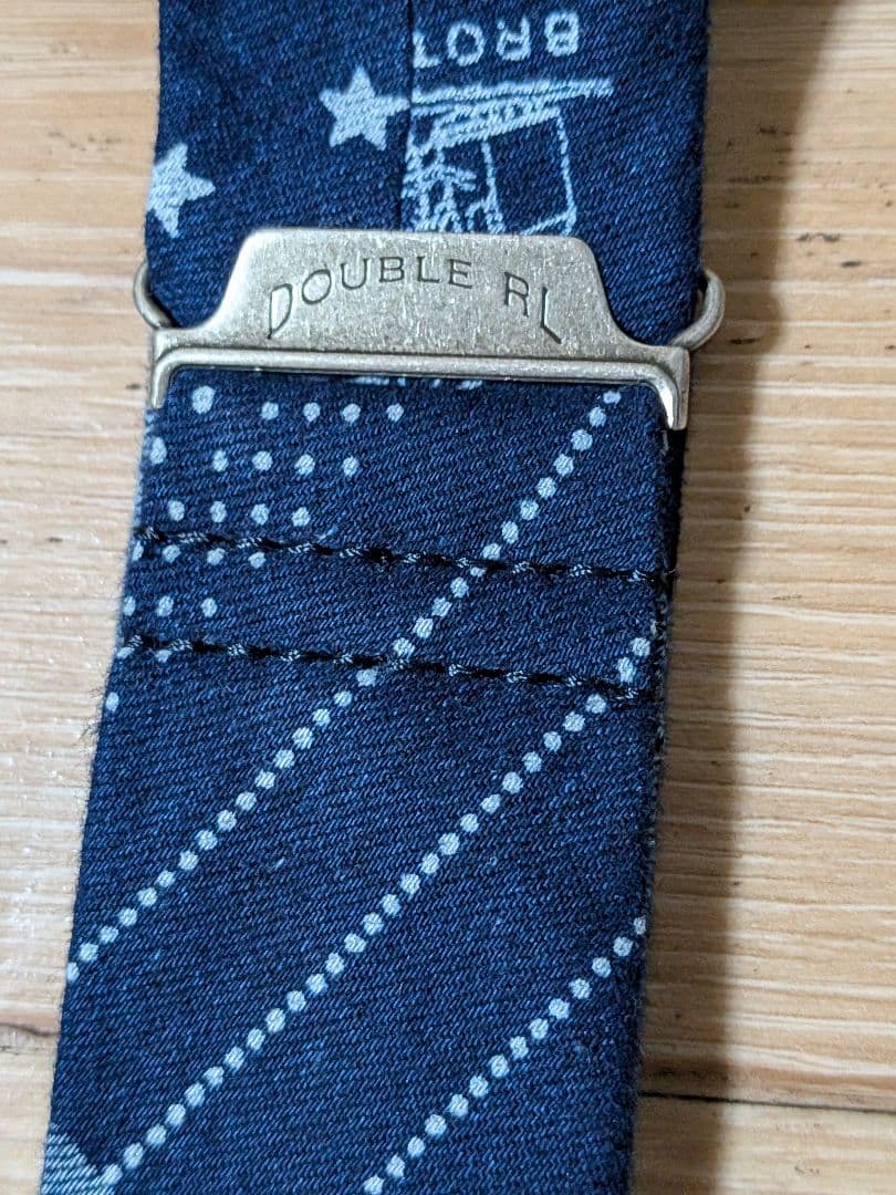 RRLサスペンダー ネイビー　レイル新品未使用