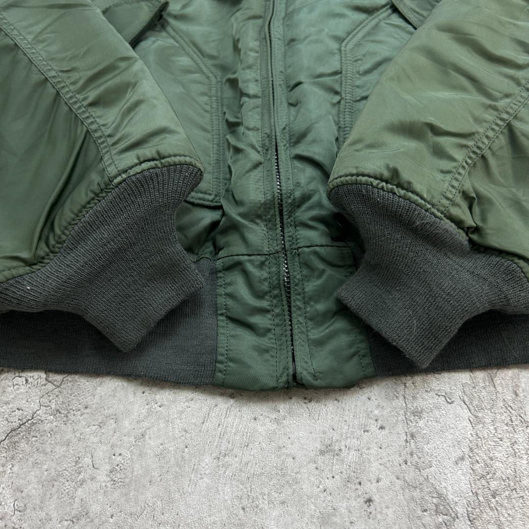 ち*ん様 アルファ　CWU-45/P　フライトジャケット　古着　グリーン　XL