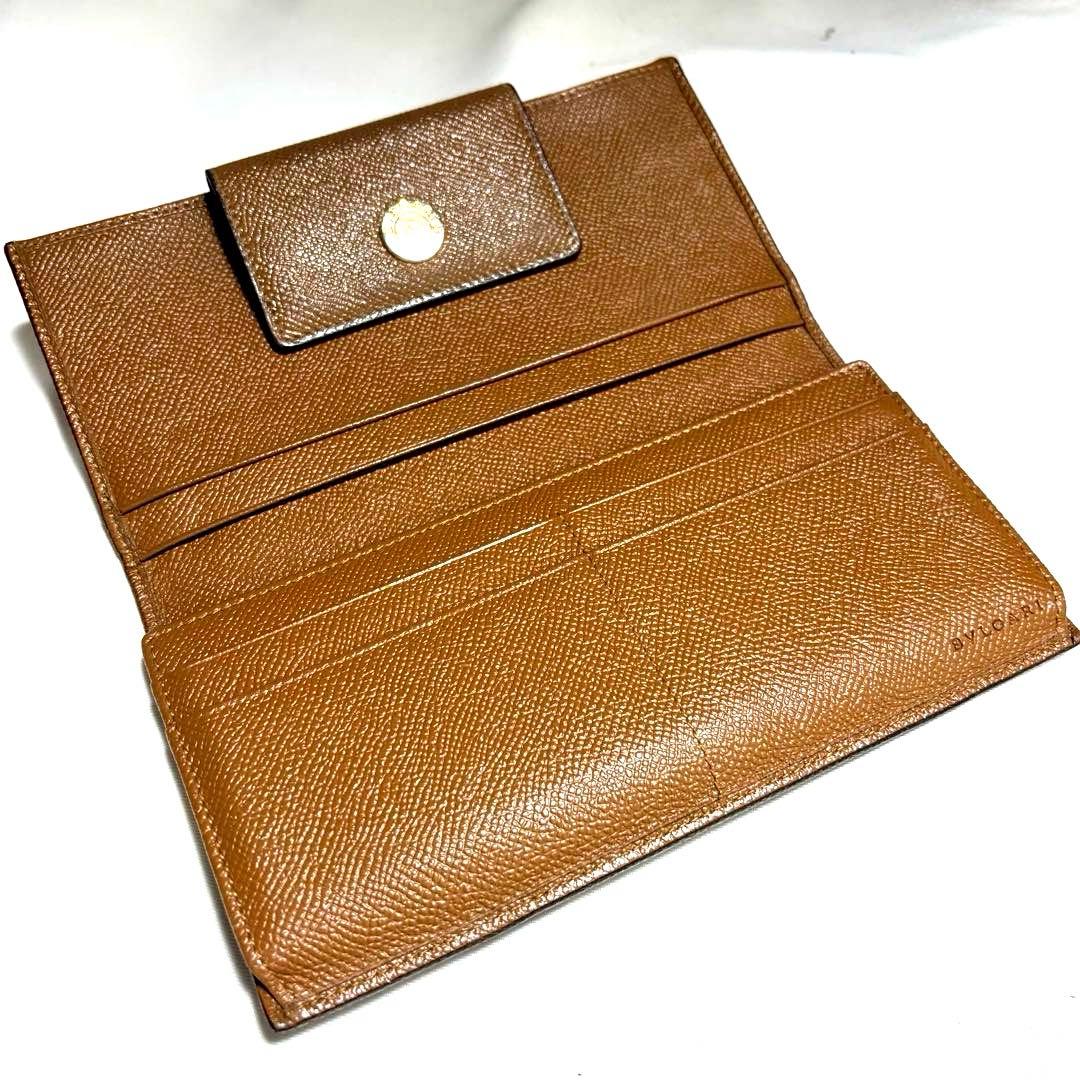 。。 ✨BVLGARI ブルガリ◆ブラウン◆グレインフルレザー◆長財布