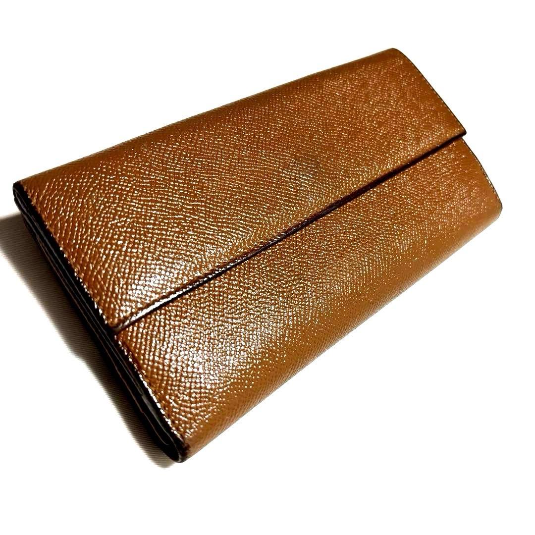 。。 ✨BVLGARI ブルガリ◆ブラウン◆グレインフルレザー◆長財布