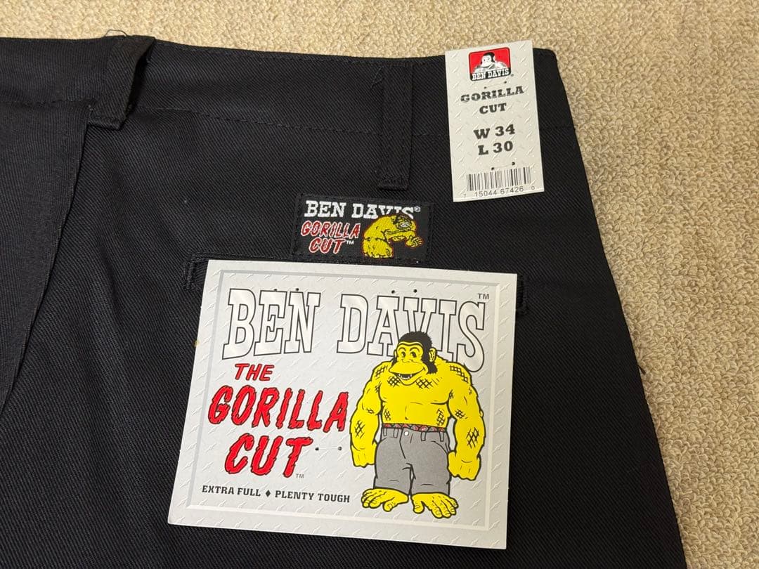 ポ*ド様 【未使用】BEN DAVIS ベンデイビス　ゴリラカット　34×30