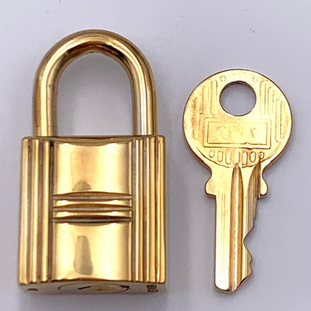 ▽HERMES エルメス カデナ　24Kメッキ　No.117　117番　鍵付き