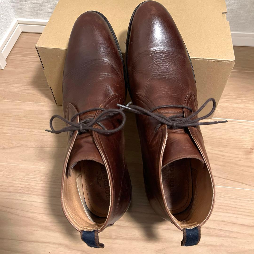 良品 RODD&GUNN チャッカブーツ 本革 高級品質 ブラウン 46