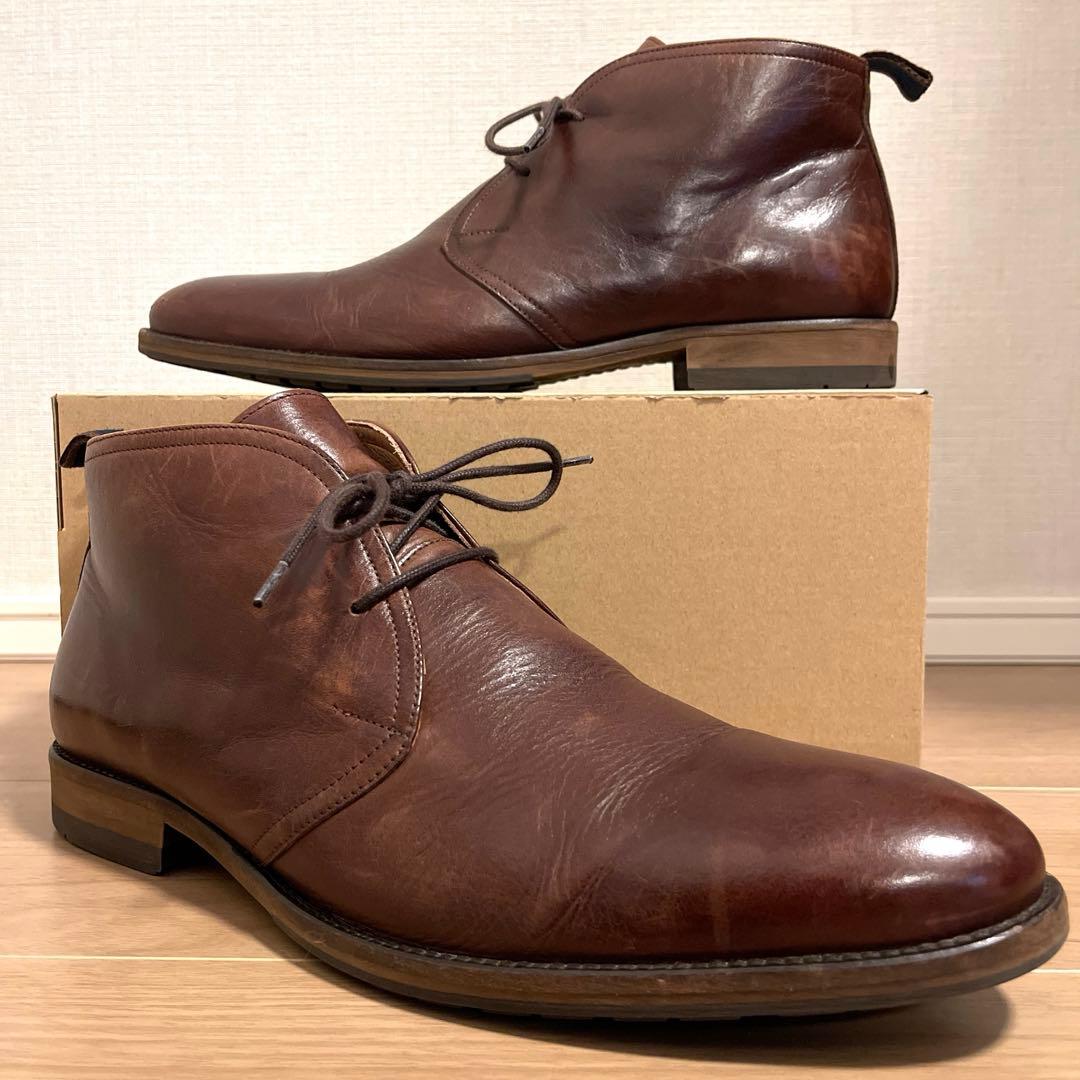 良品 RODD&GUNN チャッカブーツ 本革 高級品質 ブラウン 46