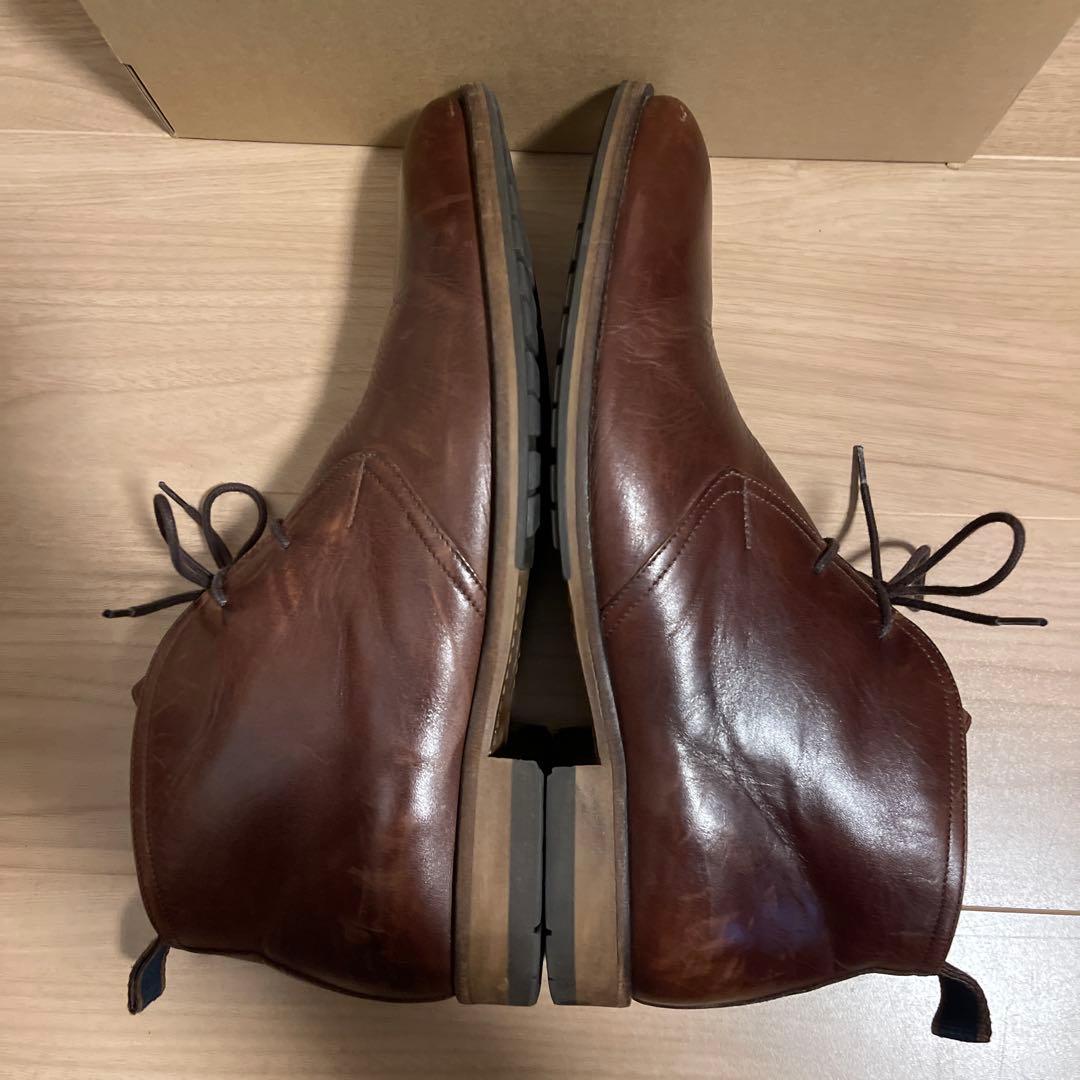 良品 RODD&GUNN チャッカブーツ 本革 高級品質 ブラウン 46