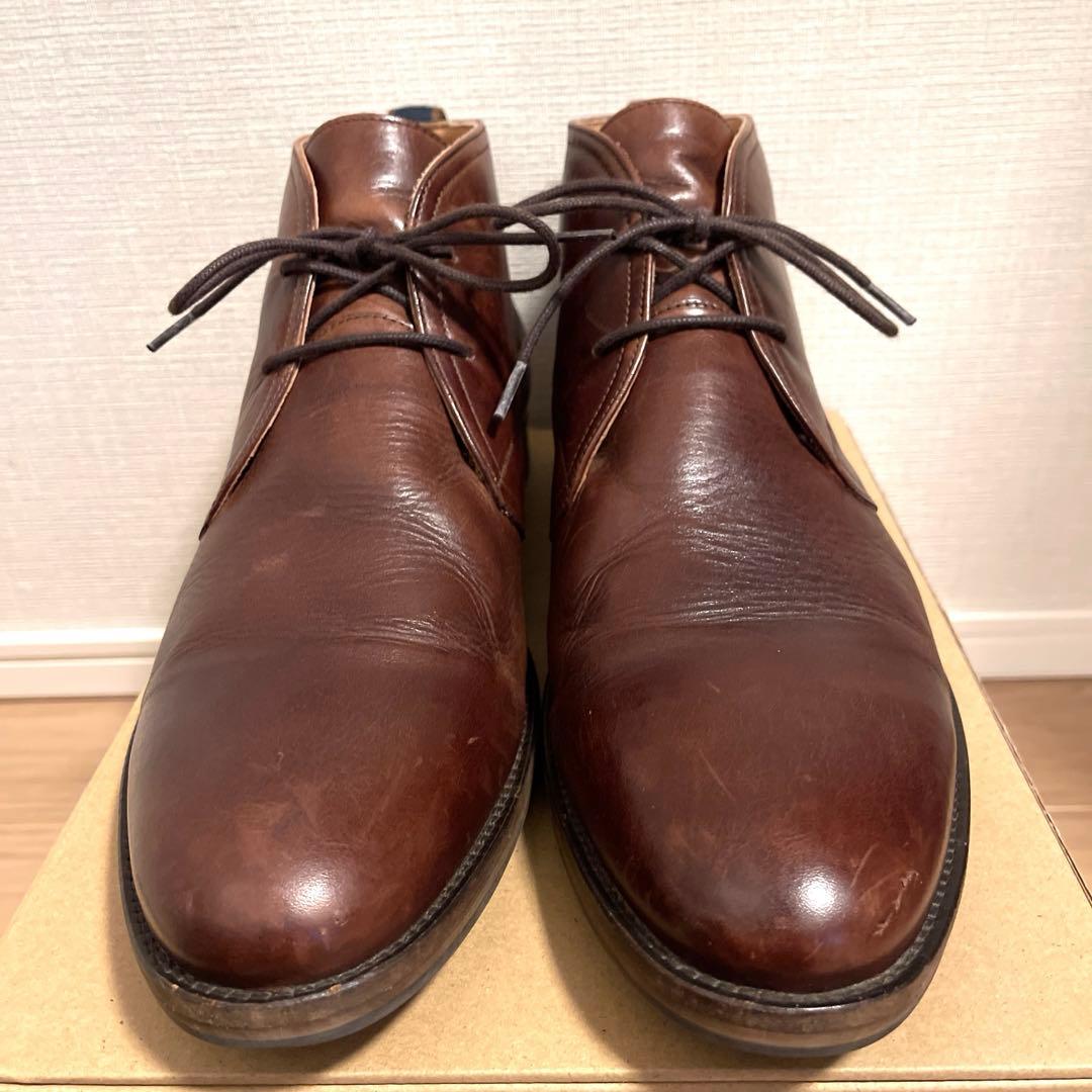良品 RODD&GUNN チャッカブーツ 本革 高級品質 ブラウン 46